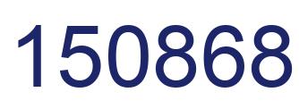 Number 150868 blue image