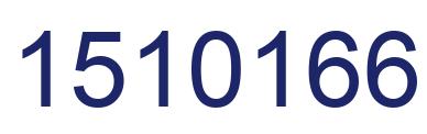 Number 1510166 blue image