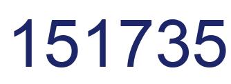 Number 151735 blue image