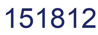 Number 151812 blue image