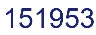 Number 151953 blue image