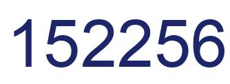 Number 152256 blue image