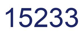 Number 15233 blue image