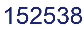 Number 152538 blue image