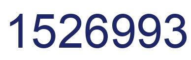 Number 1526993 blue image