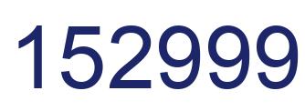 Number 152999 blue image