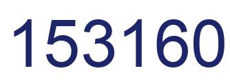 Number 153160 blue image