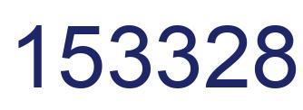 Number 153328 blue image