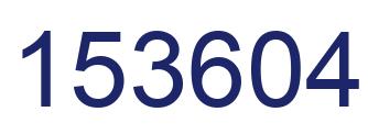 Number 153604 blue image