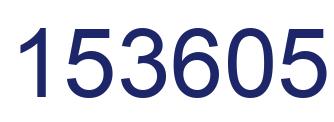 Number 153605 blue image