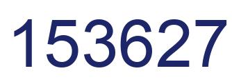 Number 153627 blue image
