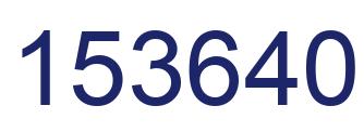 Number 153640 blue image