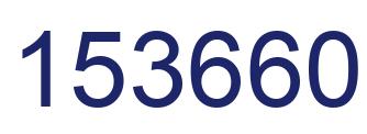 Number 153660 blue image