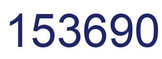 Number 153690 blue image