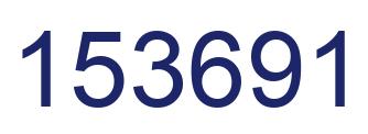 Number 153691 blue image
