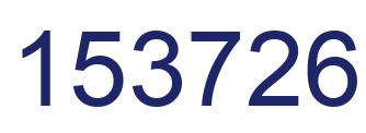 Number 153726 blue image