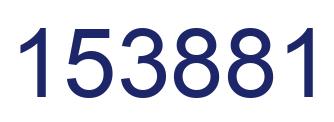 Number 153881 blue image