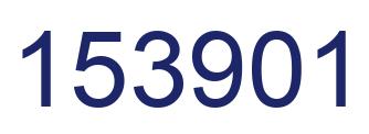 Number 153901 blue image