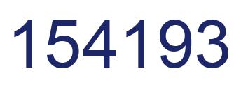 Number 154193 blue image