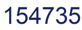 Number 154735 blue image