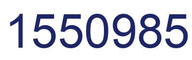 Number 1550985 blue image