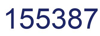 Number 155387 blue image