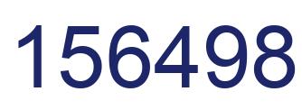 Number 156498 blue image