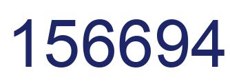 Number 156694 blue image