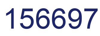 Number 156697 blue image