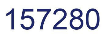 Number 157280 blue image