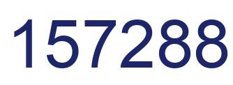 Number 157288 blue image