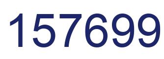 Number 157699 blue image