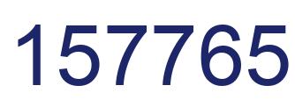 Number 157765 blue image