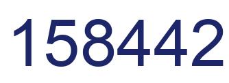 Number 158442 blue image