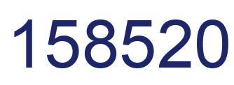 Number 158520 blue image