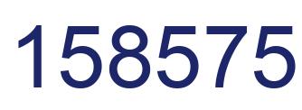 Number 158575 blue image