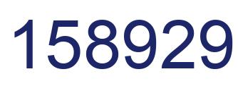 Number 158929 blue image