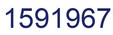 Number 1591967 blue image