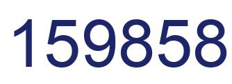 Number 159858 blue image