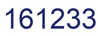 Number 161233 blue image