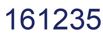 Number 161235 blue image