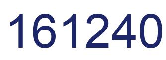 Number 161240 blue image