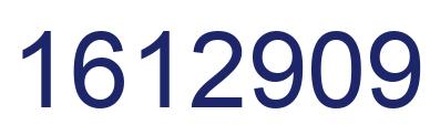 Number 1612909 blue image