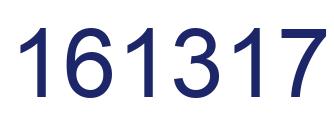 Number 161317 blue image