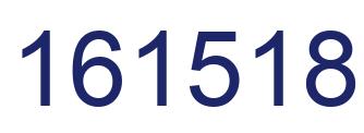 Number 161518 blue image