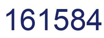 Number 161584 blue image