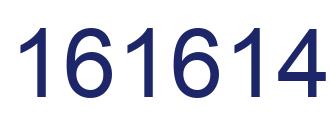 Number 161614 blue image