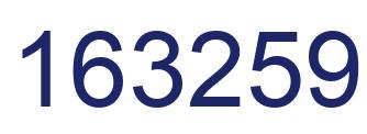 Number 163259 blue image