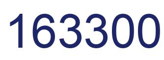 Number 163300 blue image