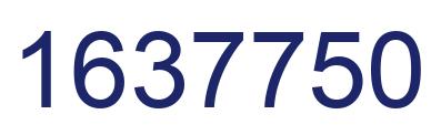 Number 1637750 blue image